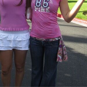 Frankie B. wide leg Bootcut dark wash jeans🦋